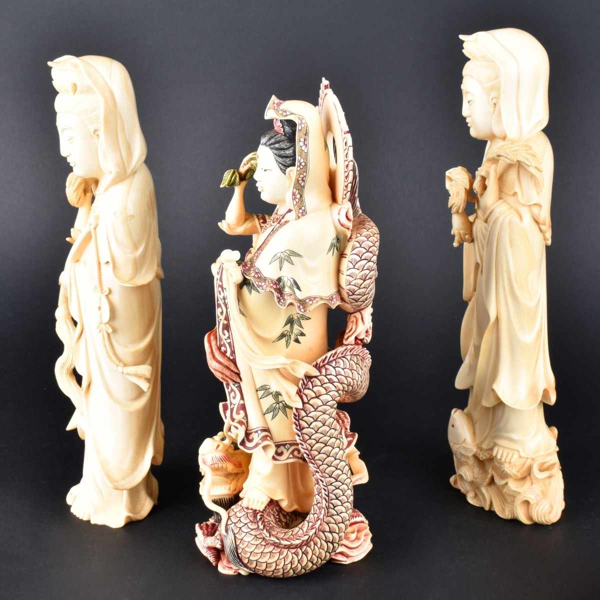 Three Ivory Figures