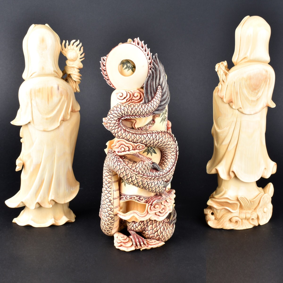 Three Ivory Figures