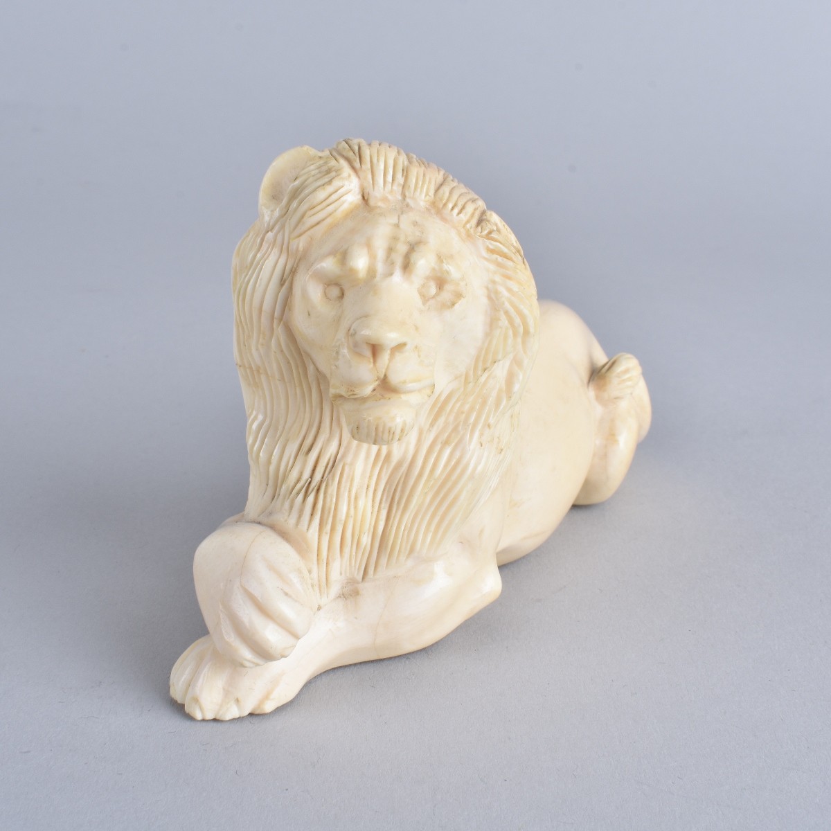 Carved Ivory Lions