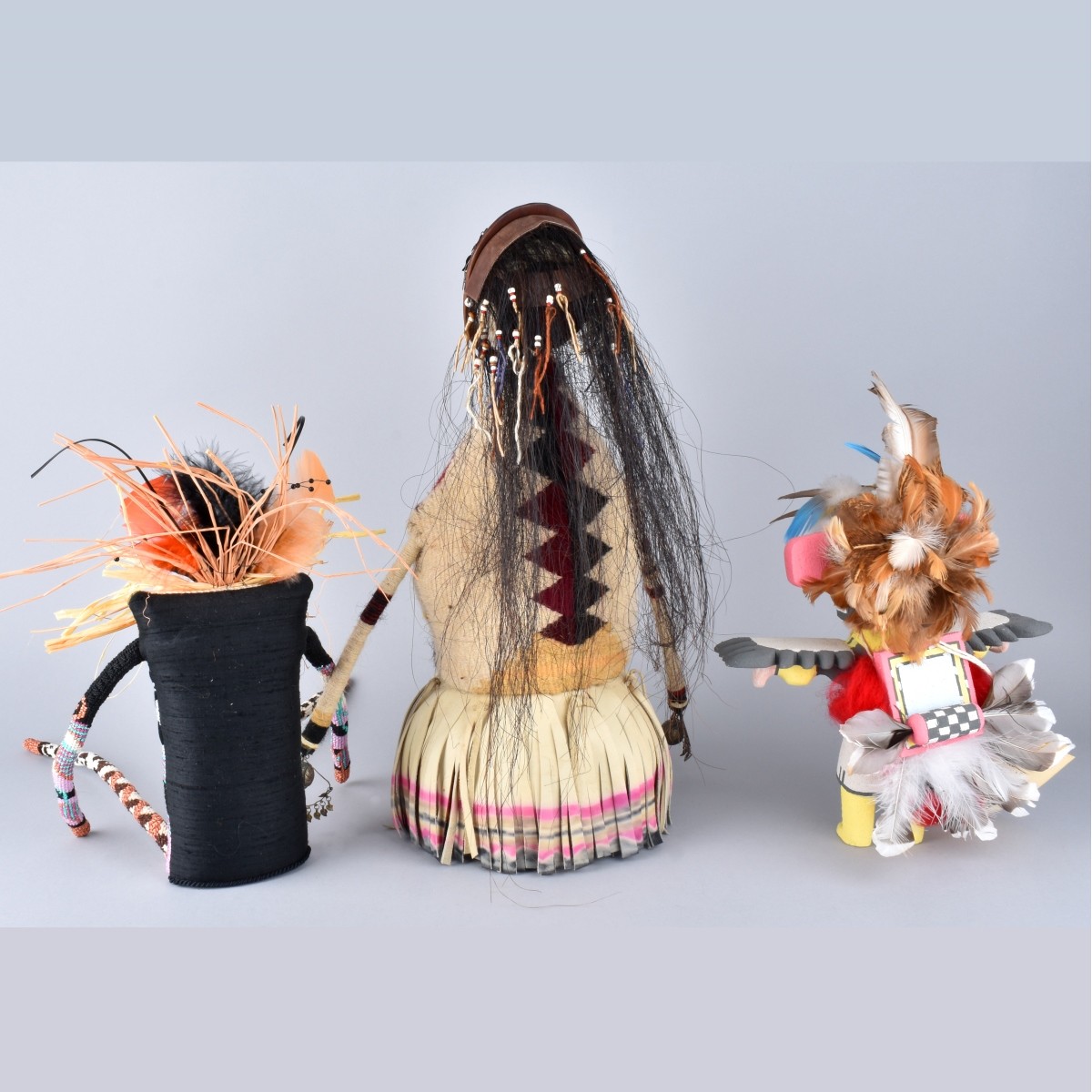 Three Native American Dolls