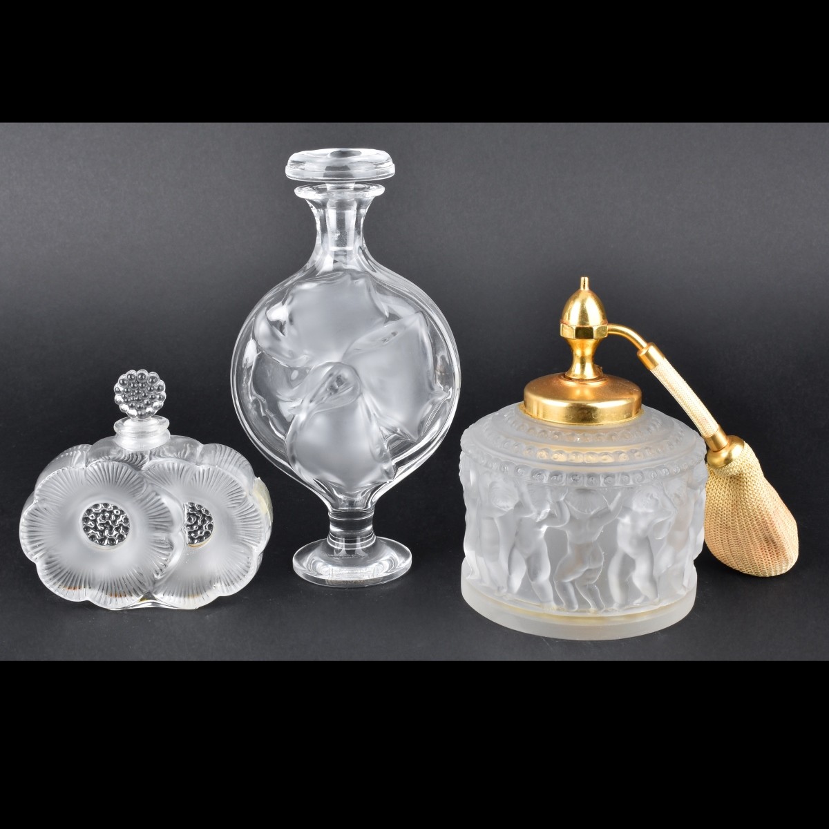 Three Lalique Perfume Bottles