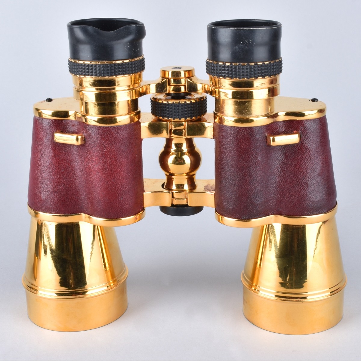 Vintage English Gilt Brass Binoculars