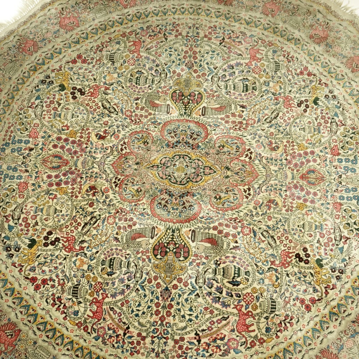 Semi Antique Middle Eastern Silk Rug