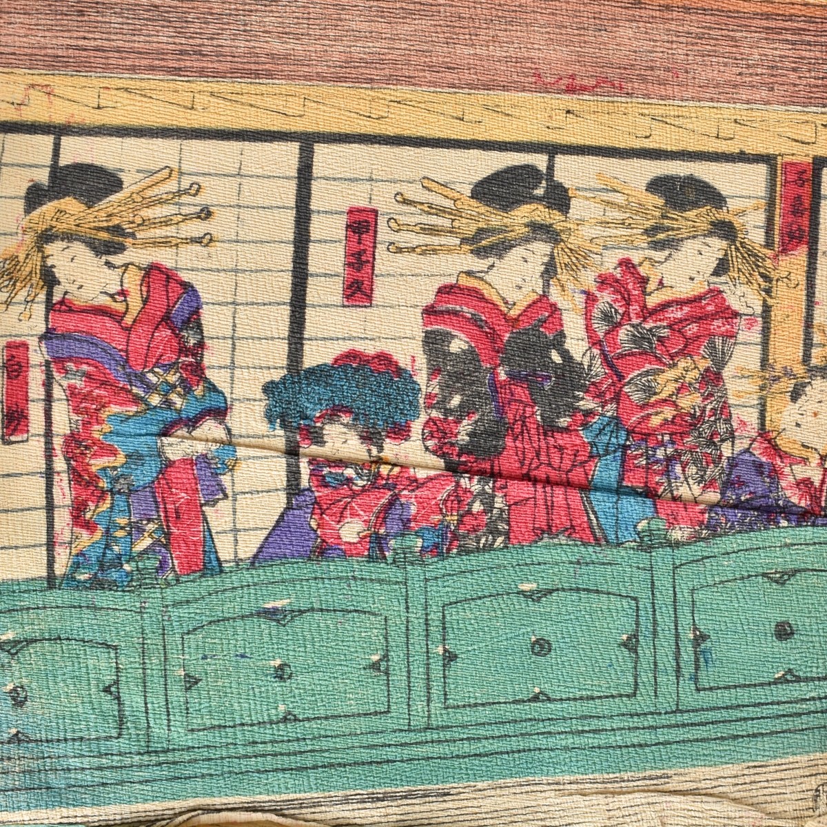 Nine Japanese Woodblock