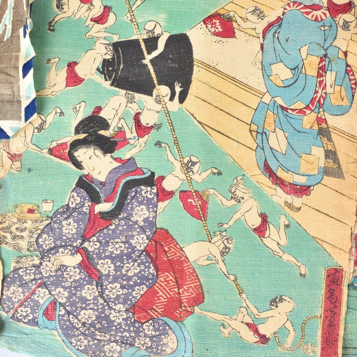 Nine Japanese Woodblock