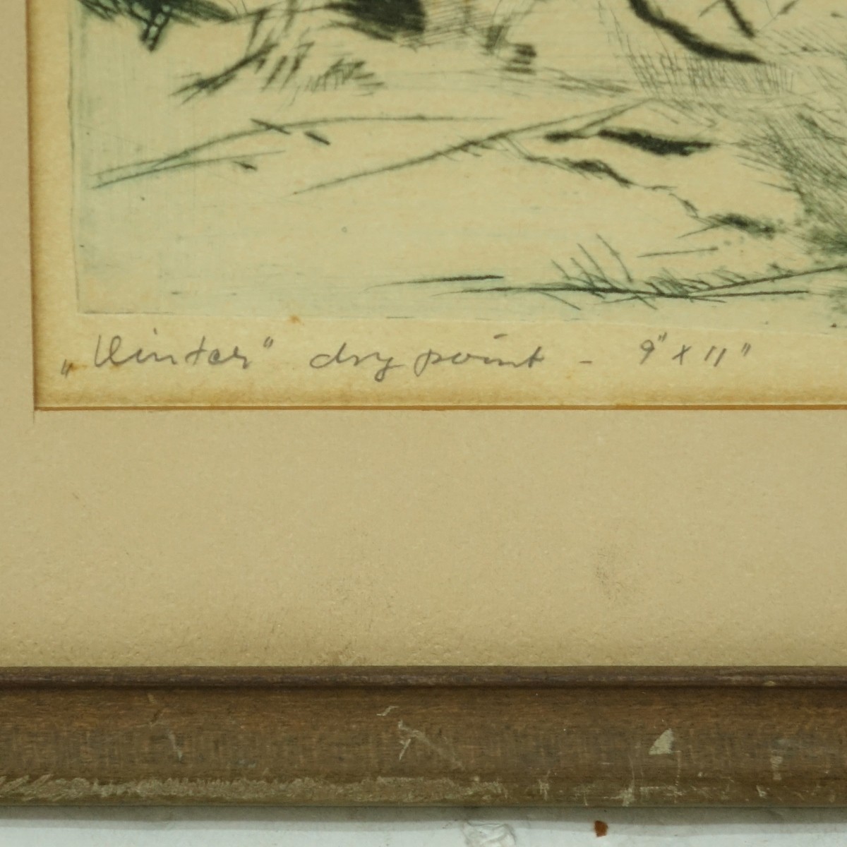19/20th Drypoint Etching