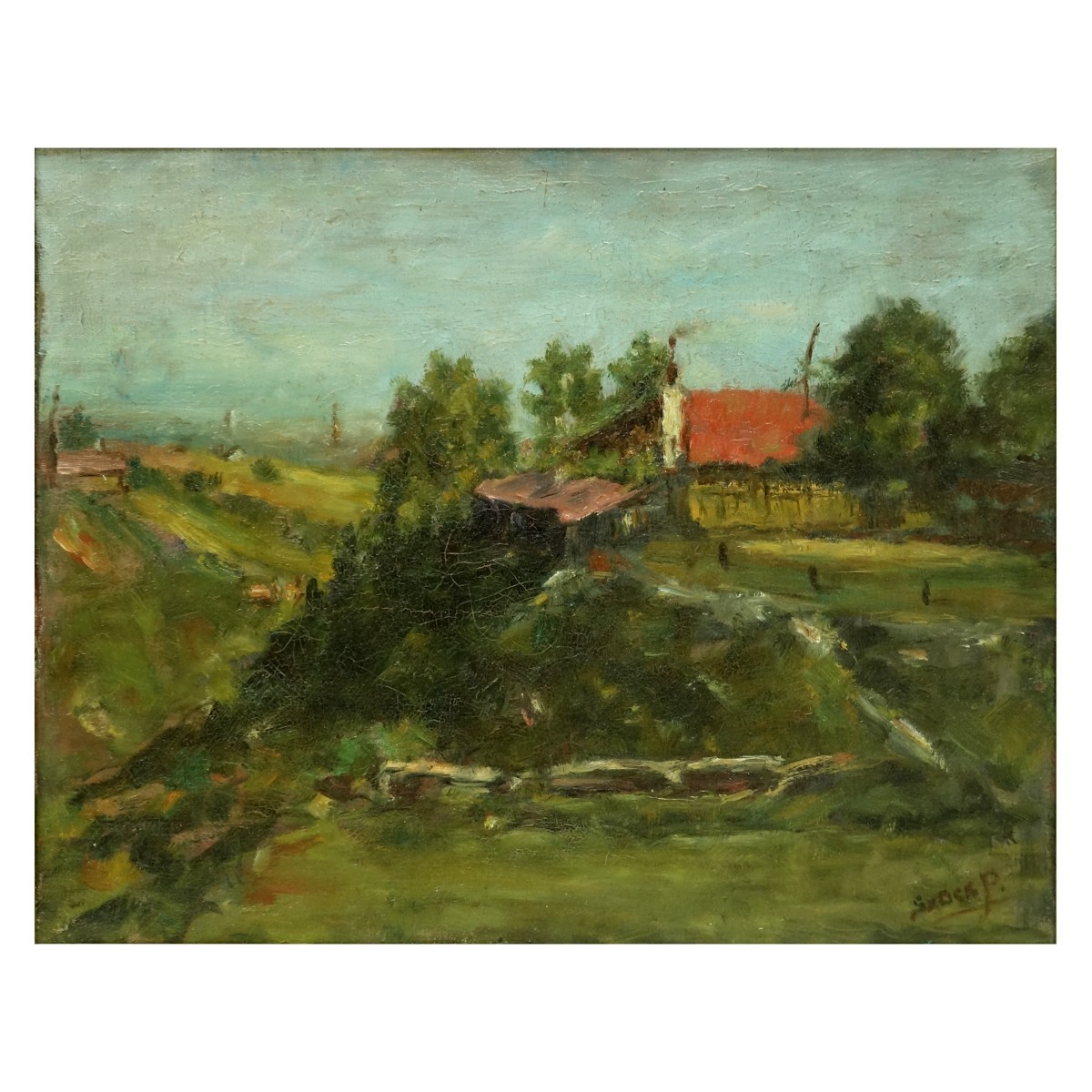 French Oil on Board