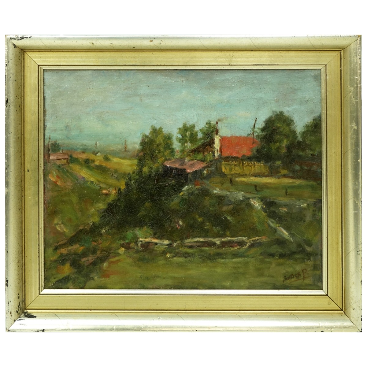 French Oil on Board
