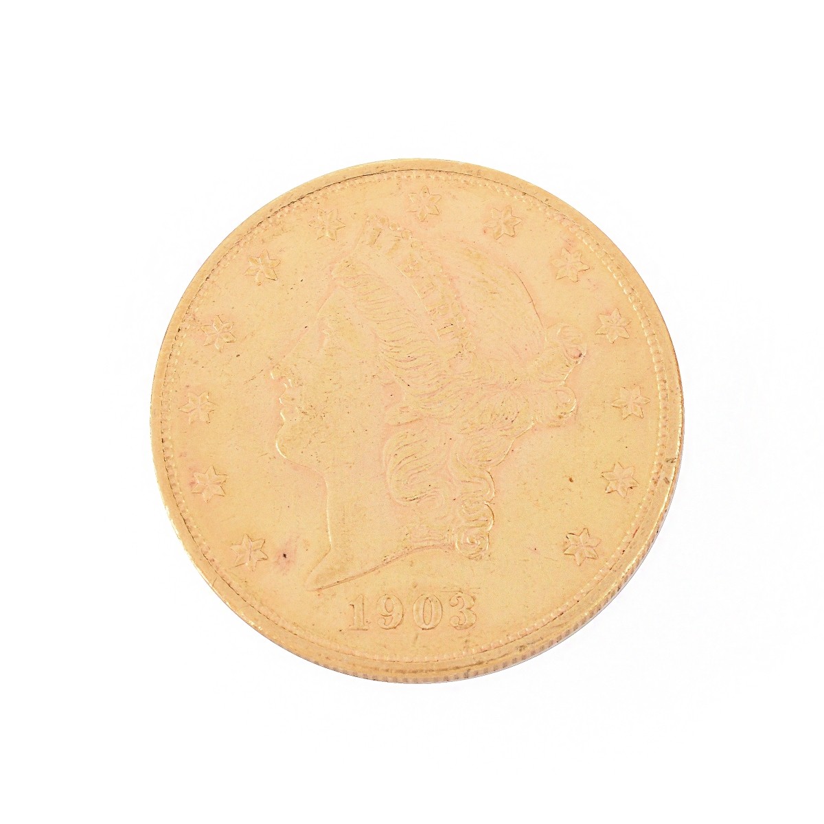 US 1903 $20 Liberty Double Eagle Gold Coin