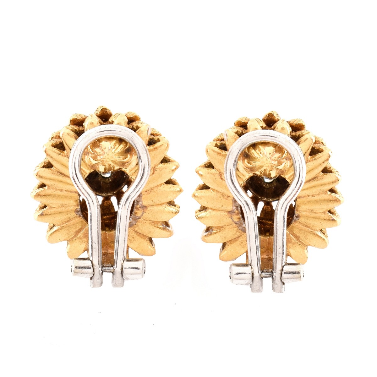 Delicate 18K and Diamond Earrings