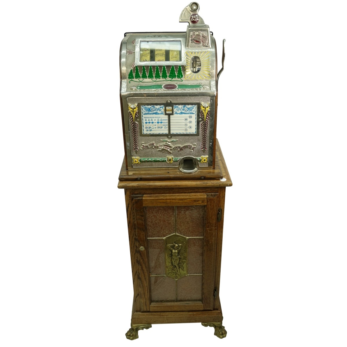 25 Cent Mills Novelty Operators Slot Machine
