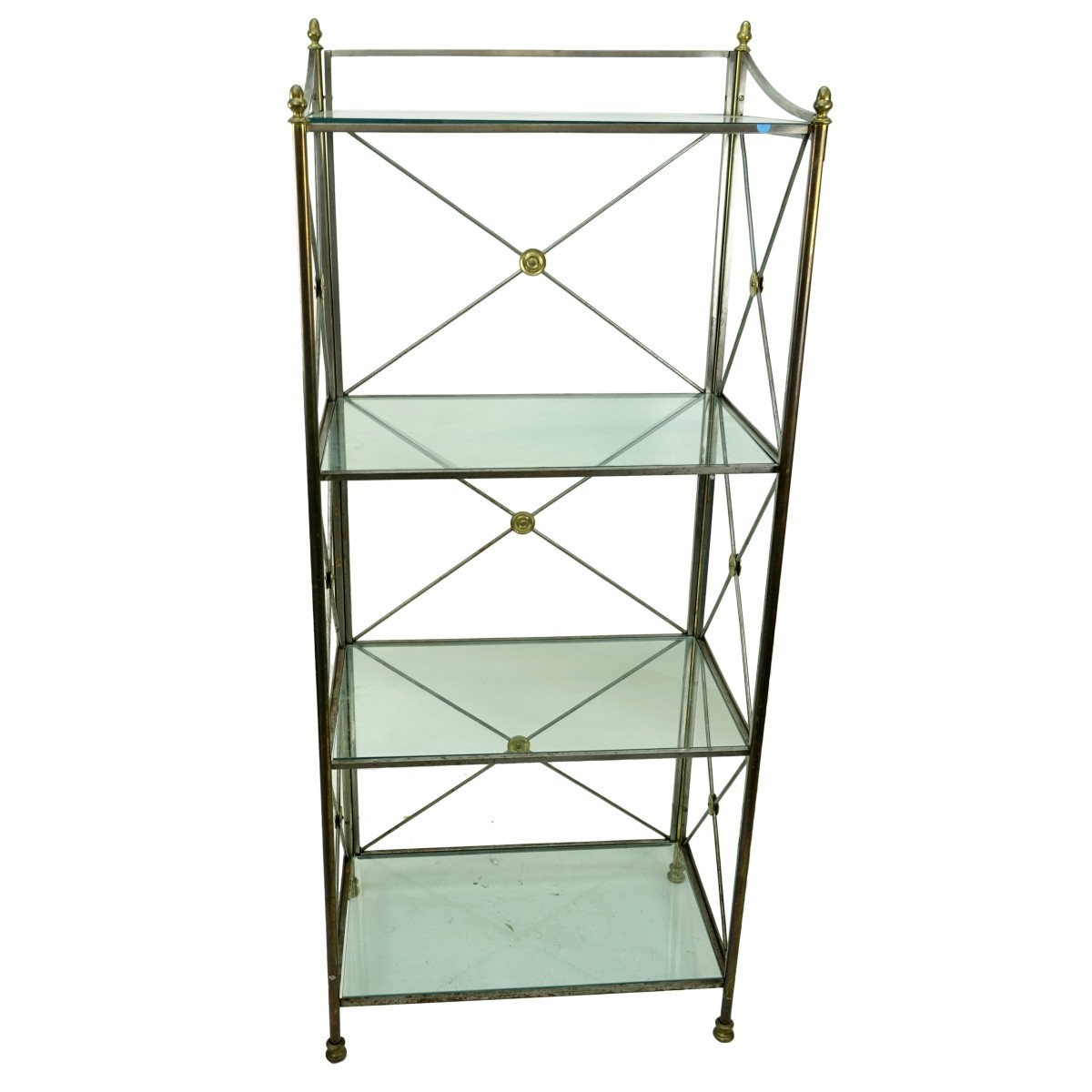 Mid Century Etagere with Four Shelves