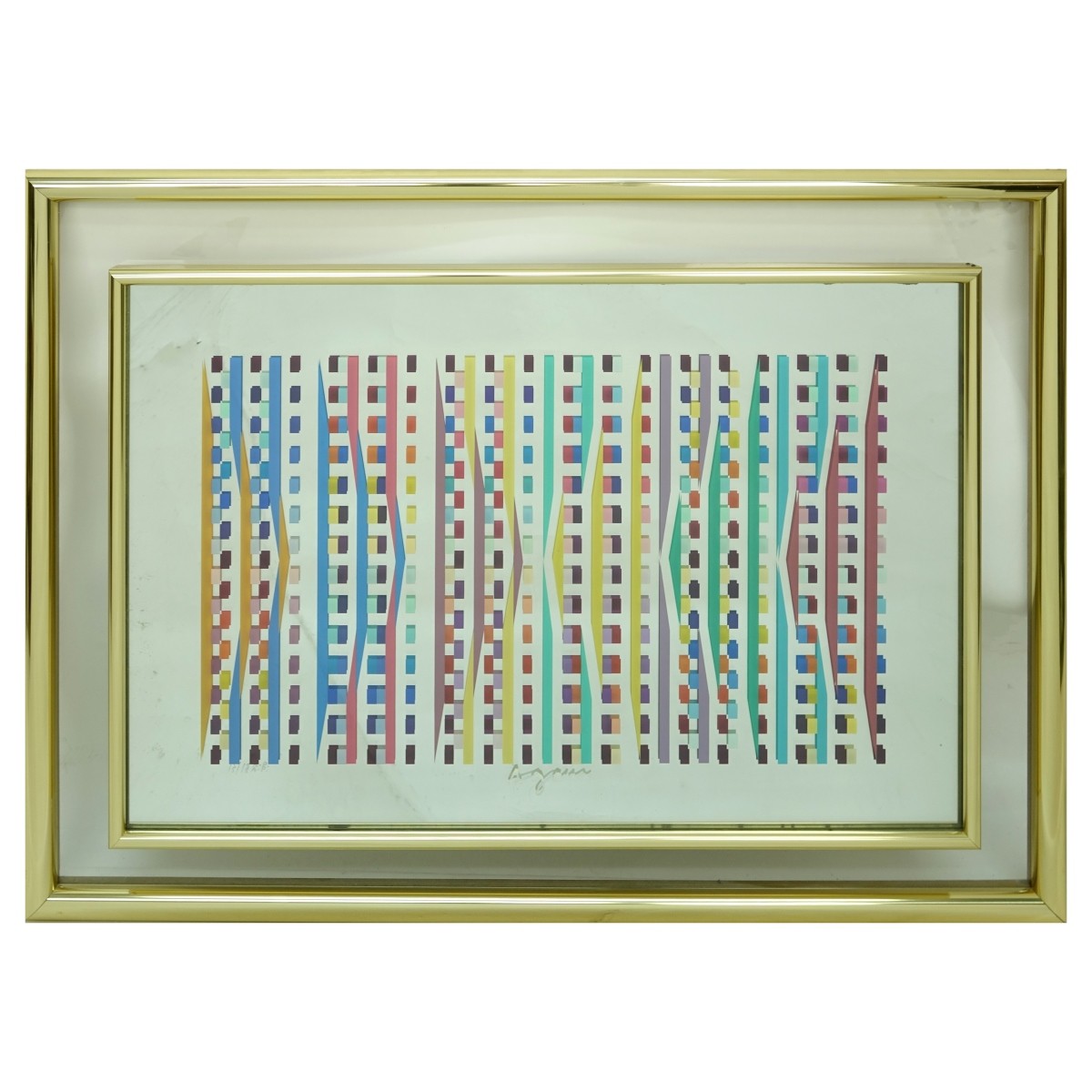 Yaacov Agam, Israeli (b. 1928) Serigraph Mirror