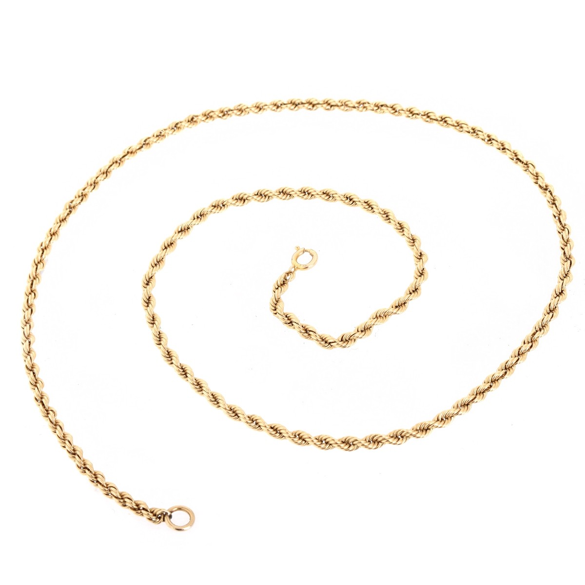 Vintage 14K Rope Chain