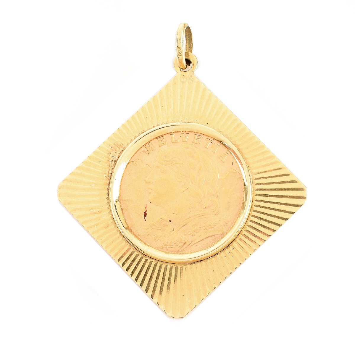 1935 Swiss Gold Coin Pendant