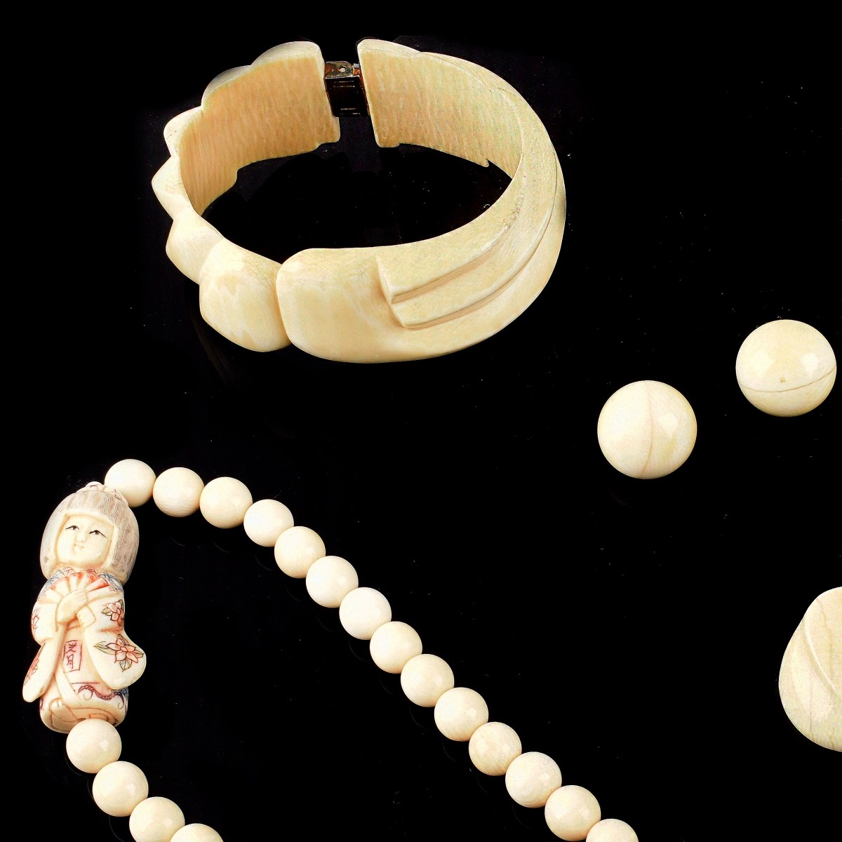 Vintage Ivory Jewelry Collection