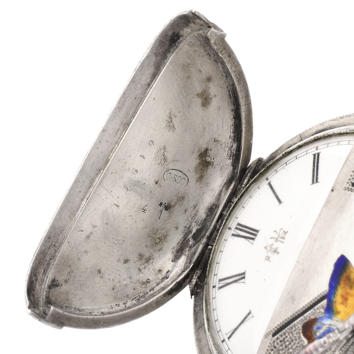 Antique Leo Juvet Silver Pocket Watch