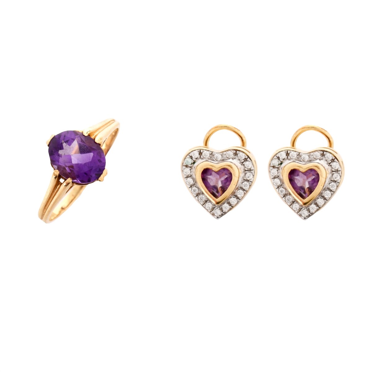 Vintage Amethyst and 14K Jewelry