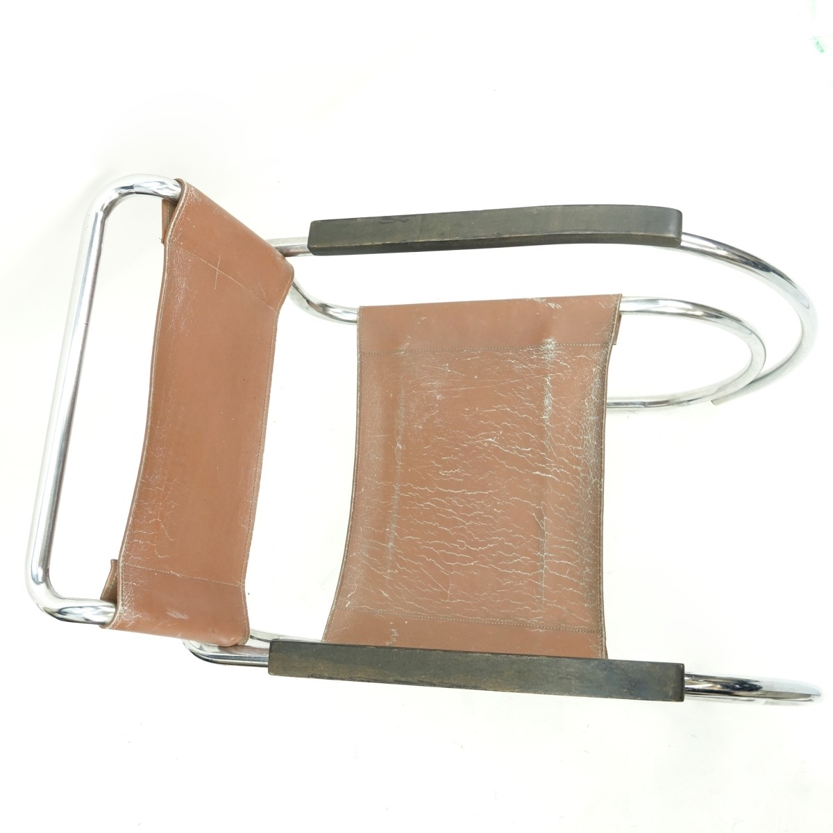 Knoll Leather & Chrome Mies van der Rohe Chair