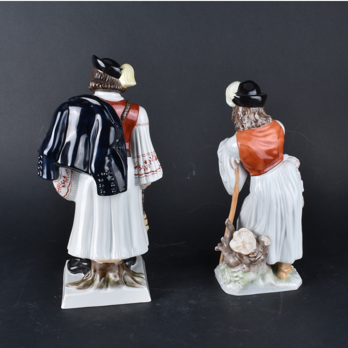 Two (2) Herend Male Figurines