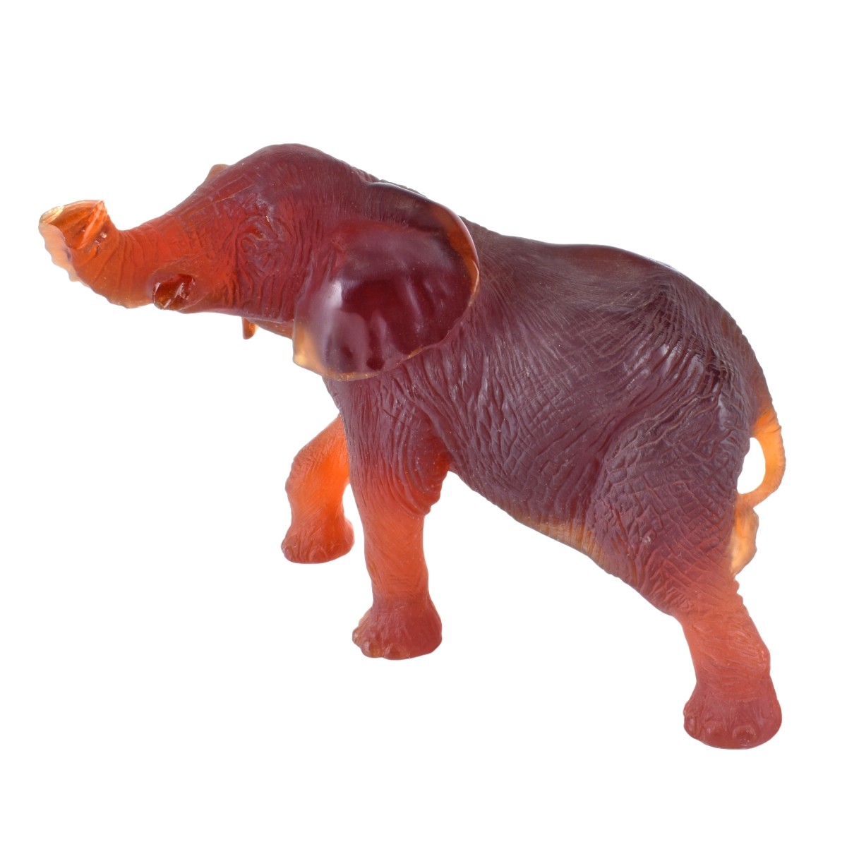 Large Daum Glass Elephant