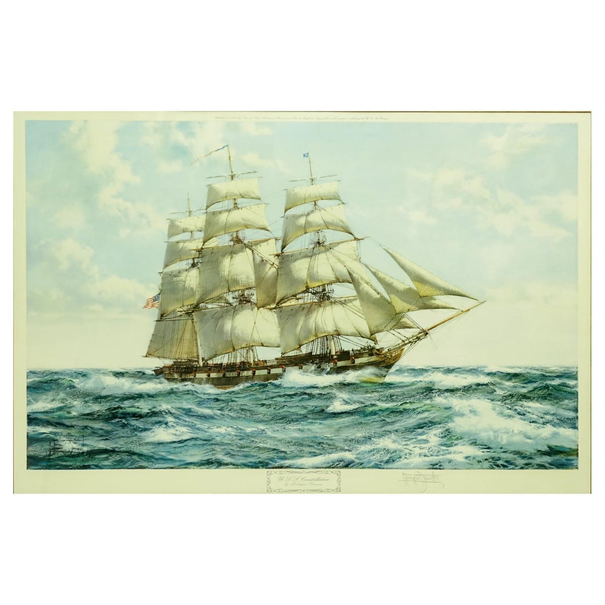 Montague Dawson Color Lithograph