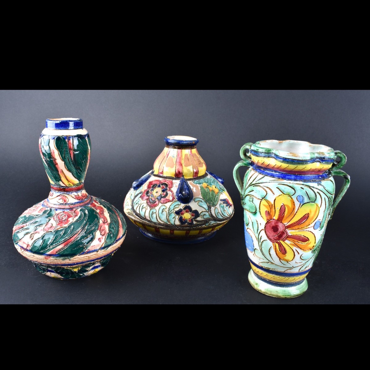 Six Italian Majolica Tableware