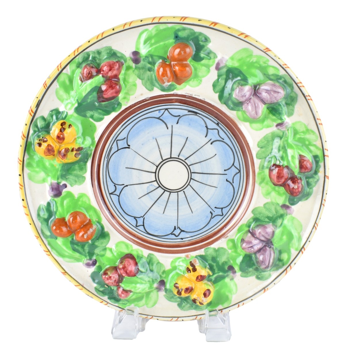 Seven Italian Majolica Plates