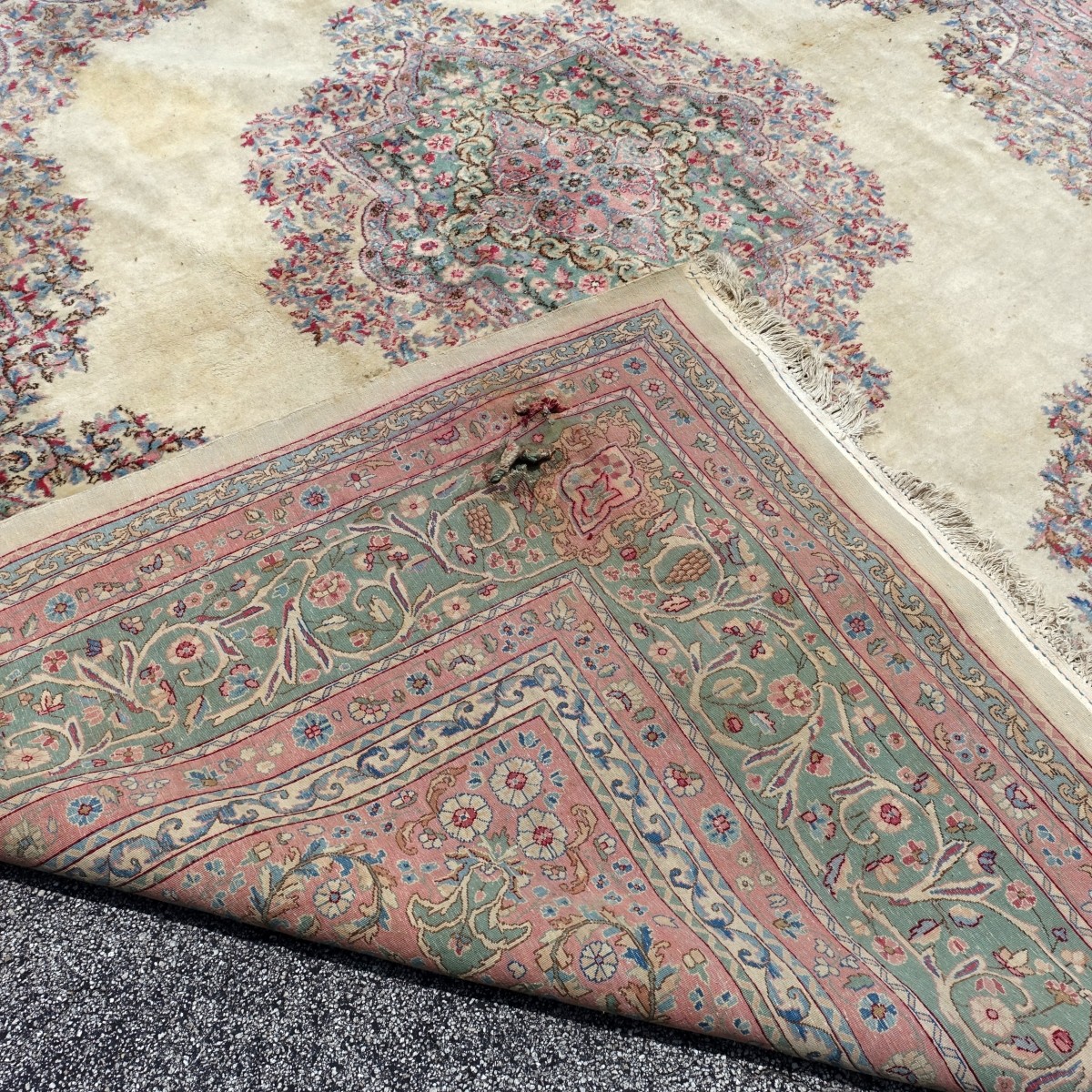 Semi Antique Kerman rug