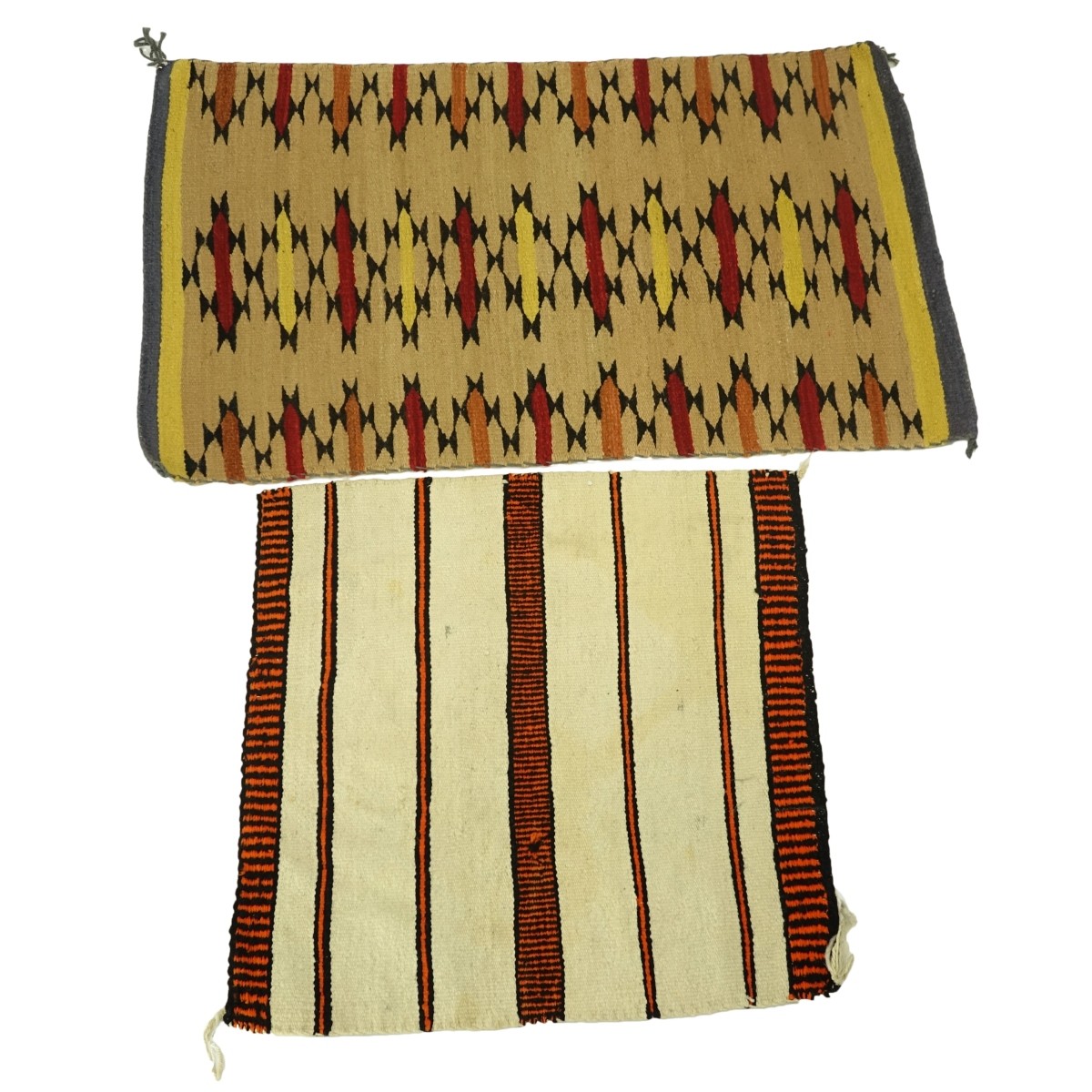 Two Navajo Saddle Blankets