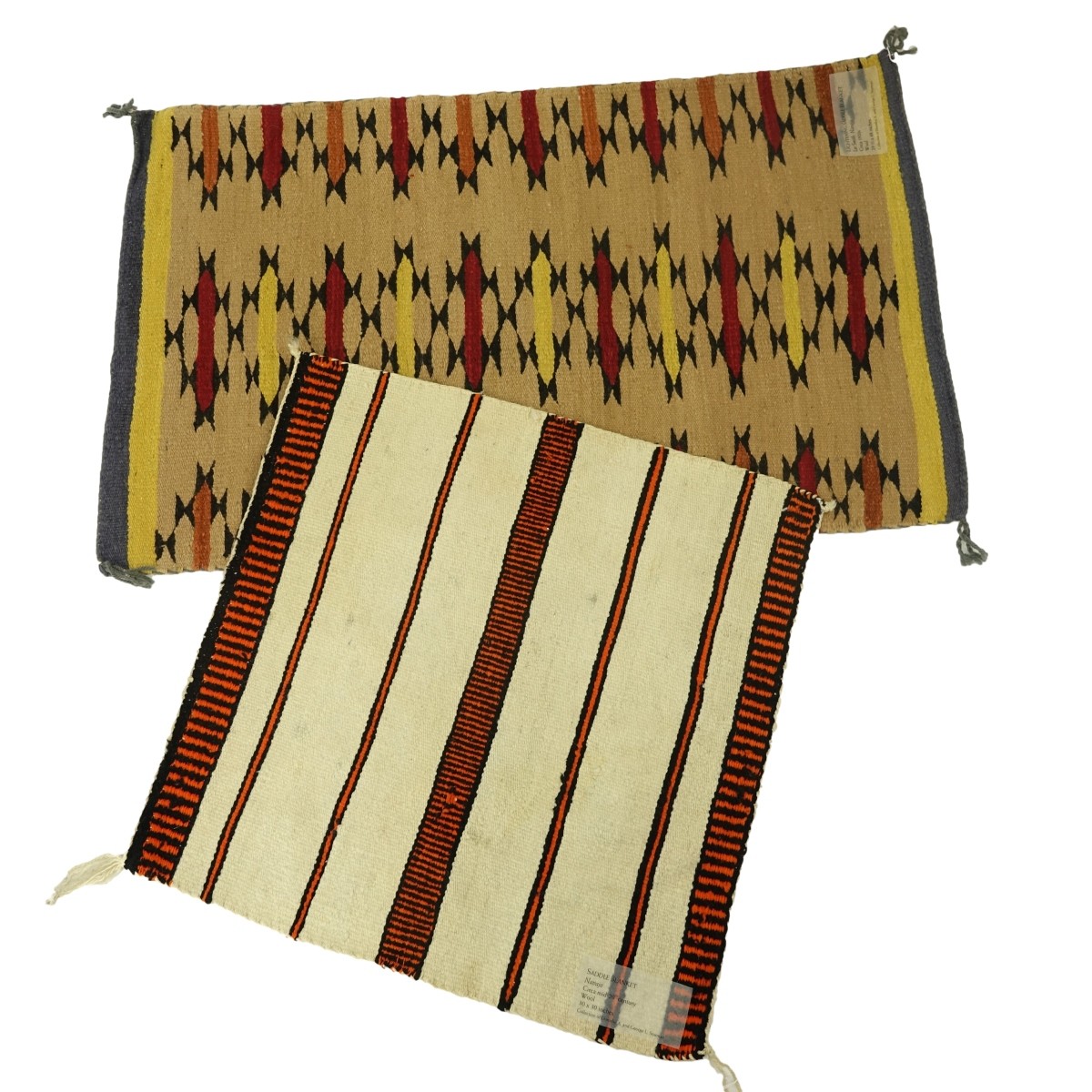 Two Navajo Saddle Blankets