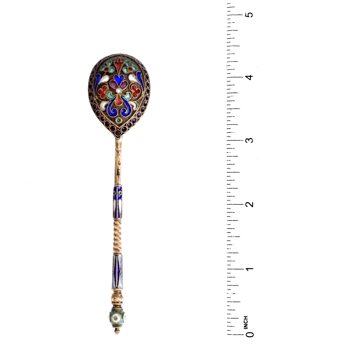 Russian Silver and Enamel Spoons