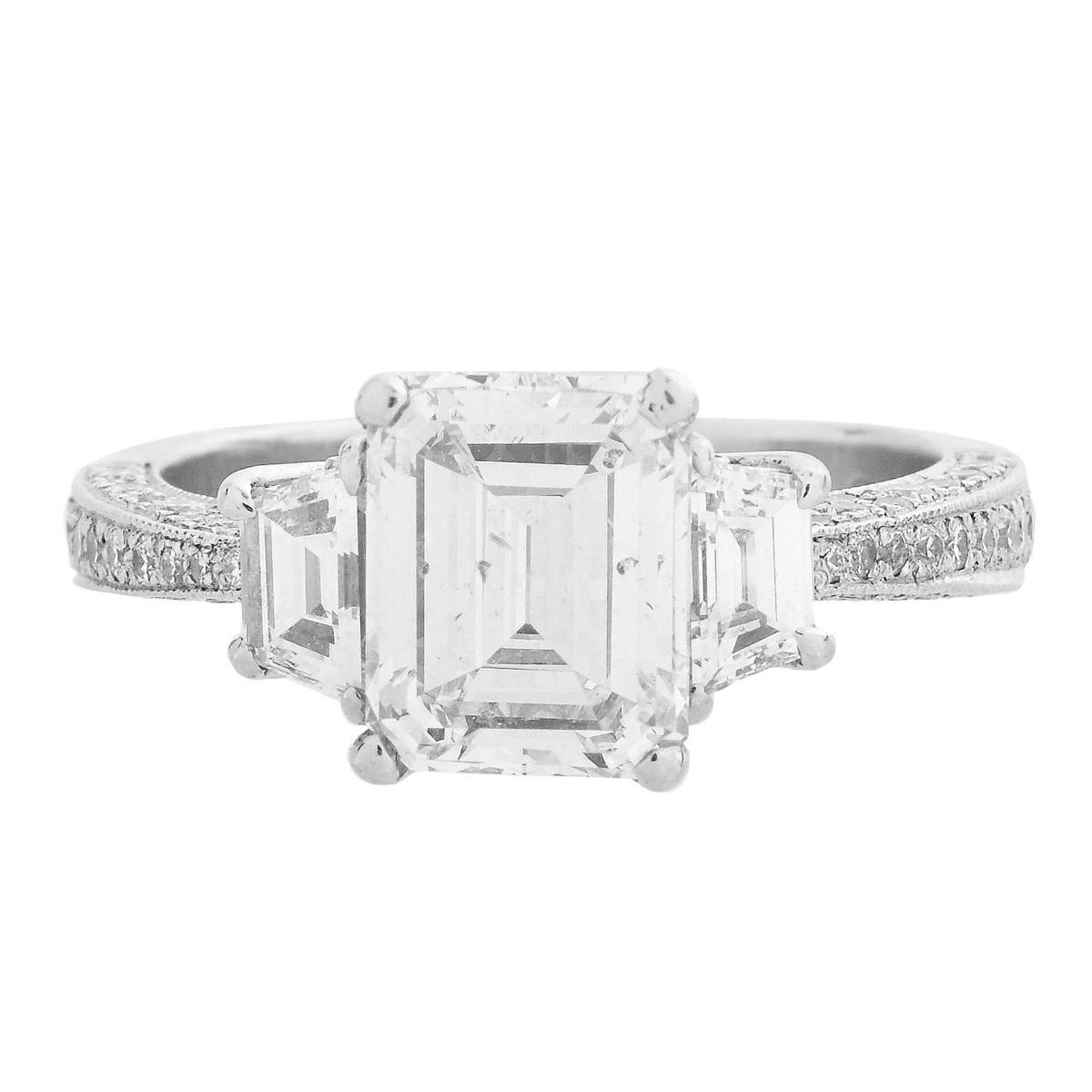 EGL 2.08ct Diamond Engagement Ring