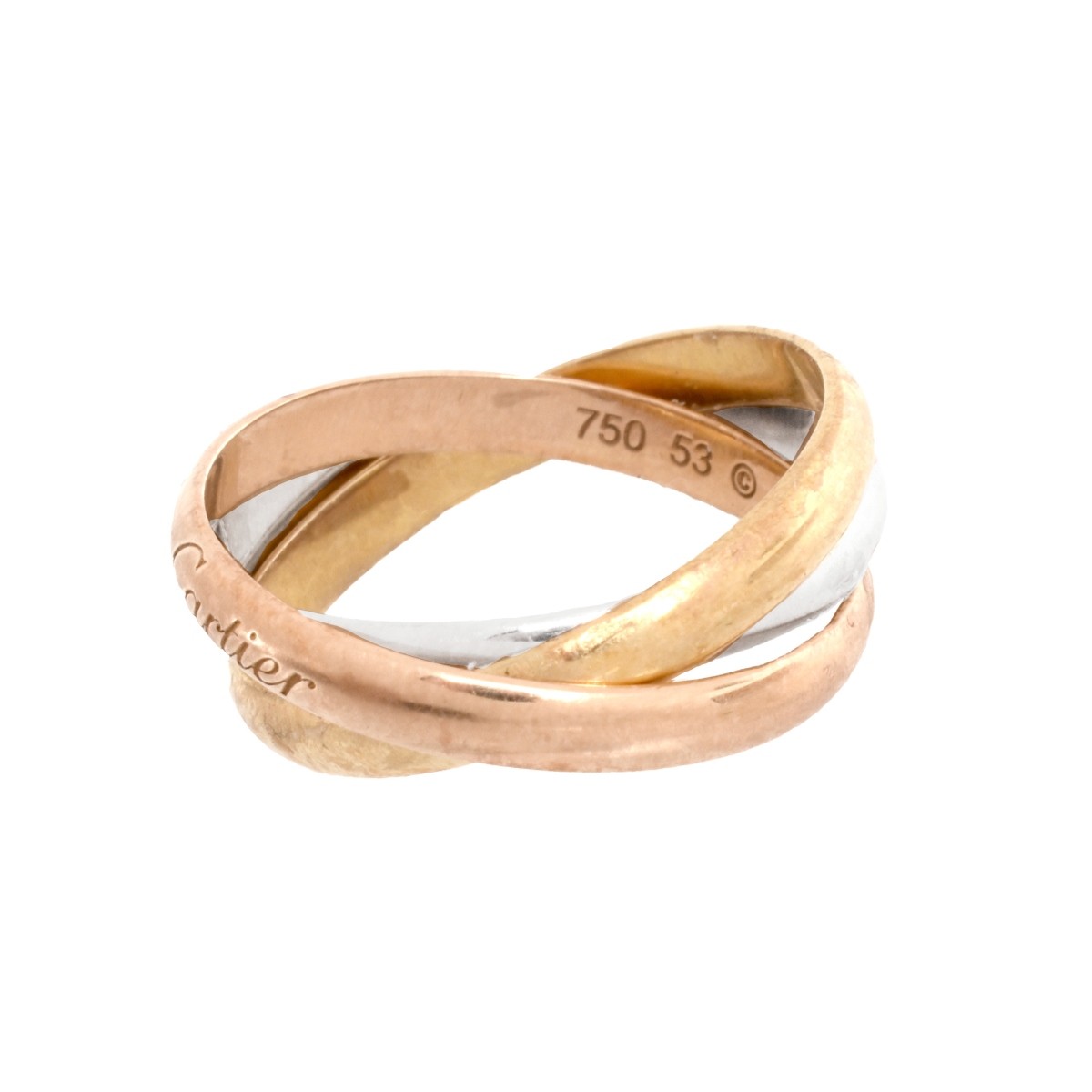 Vintage Cartier 18K Trinity Ring