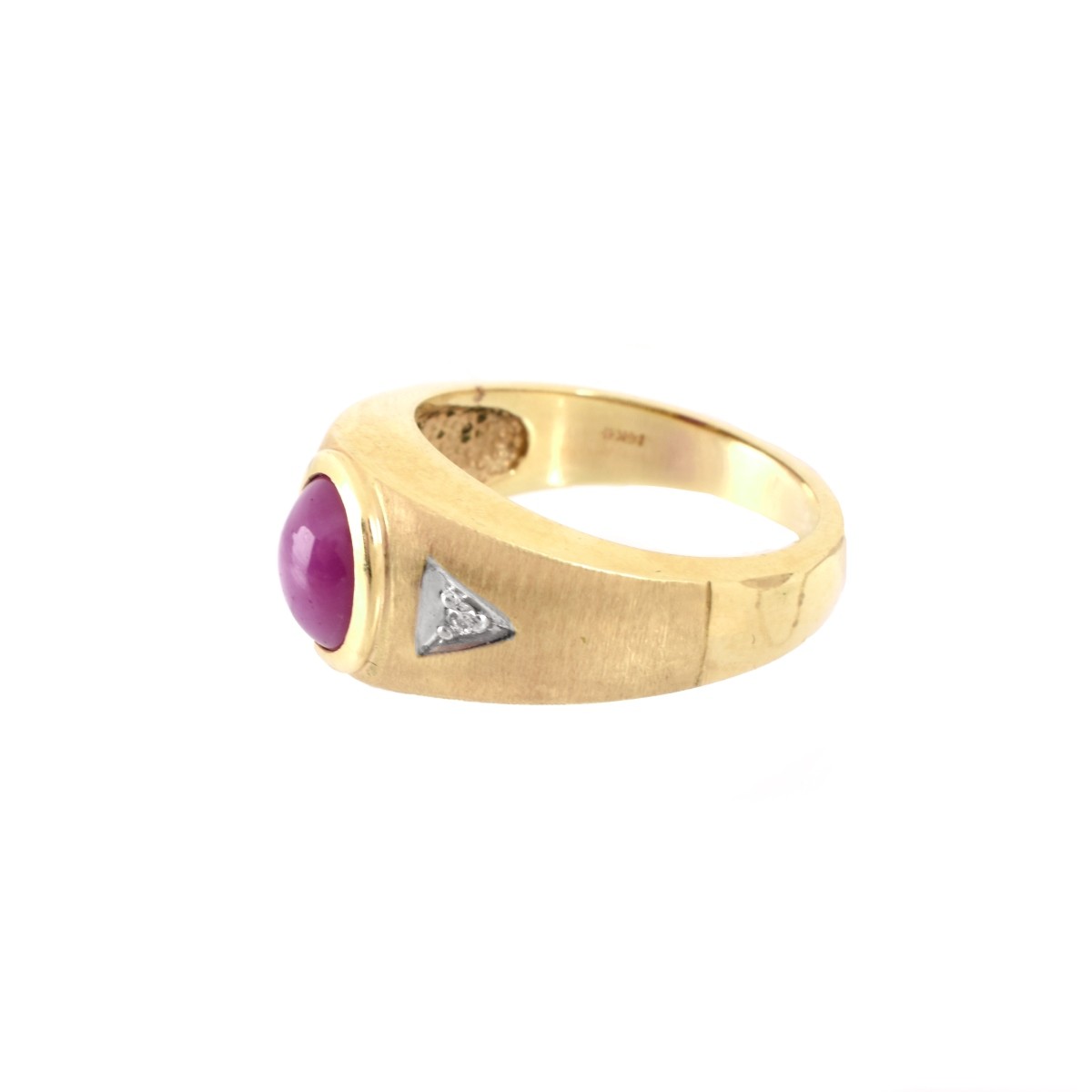 Man's Vintage Star Ruby and 14K Ring