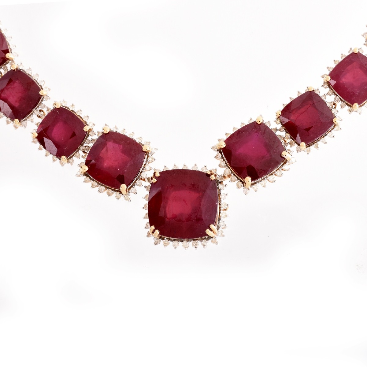 Ruby, Diamond and 14K Necklace