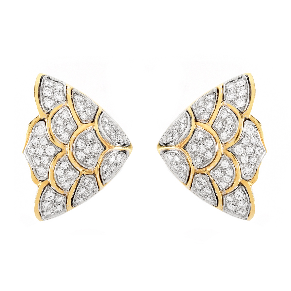 Vintage Diamond and 18K Earrings