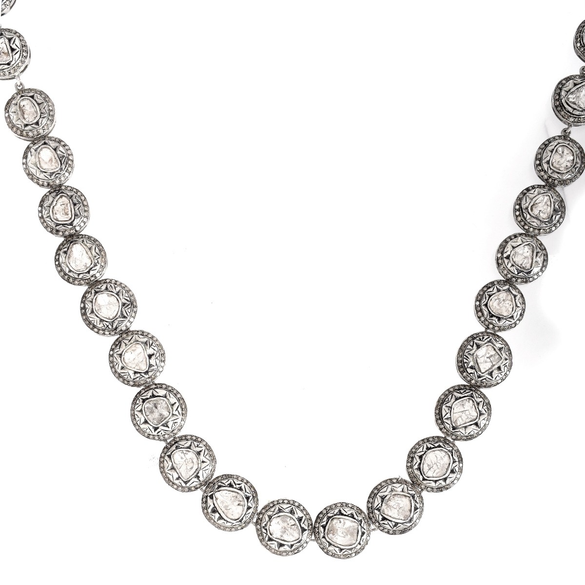 Vintage Diamond and Silver Necklace