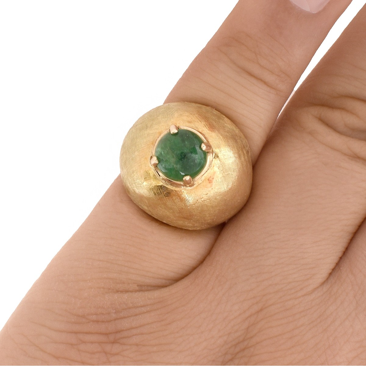 Italian Emerald and 18K Ring