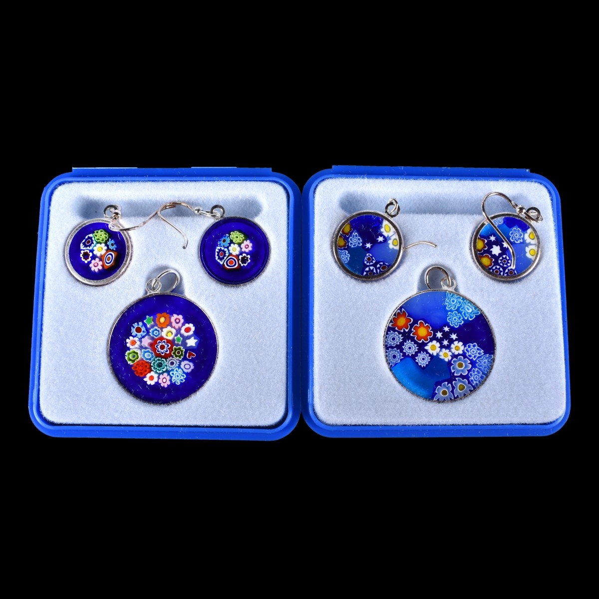 6 Pair Murano Earrings