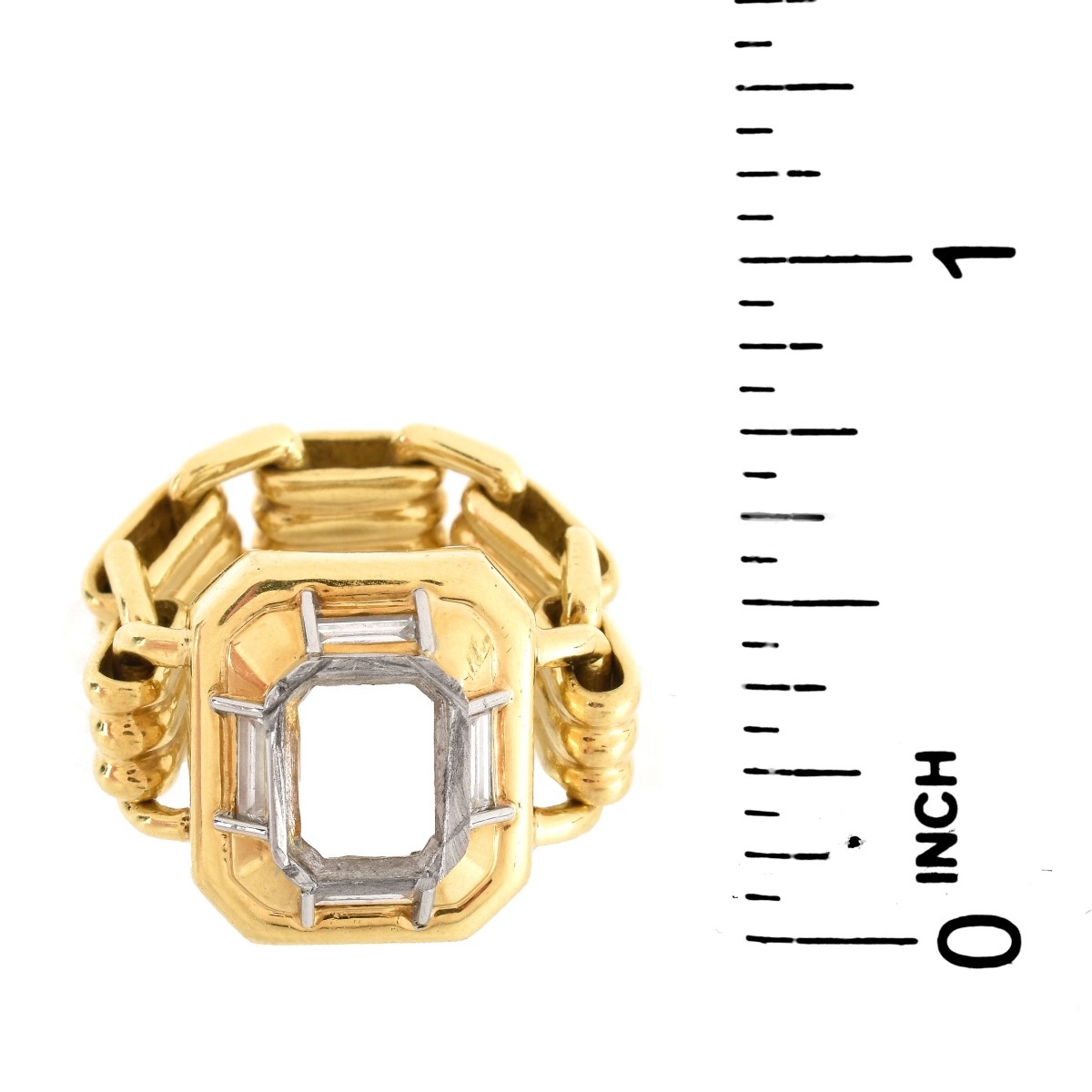 Diamond and 18K Ring Mounting