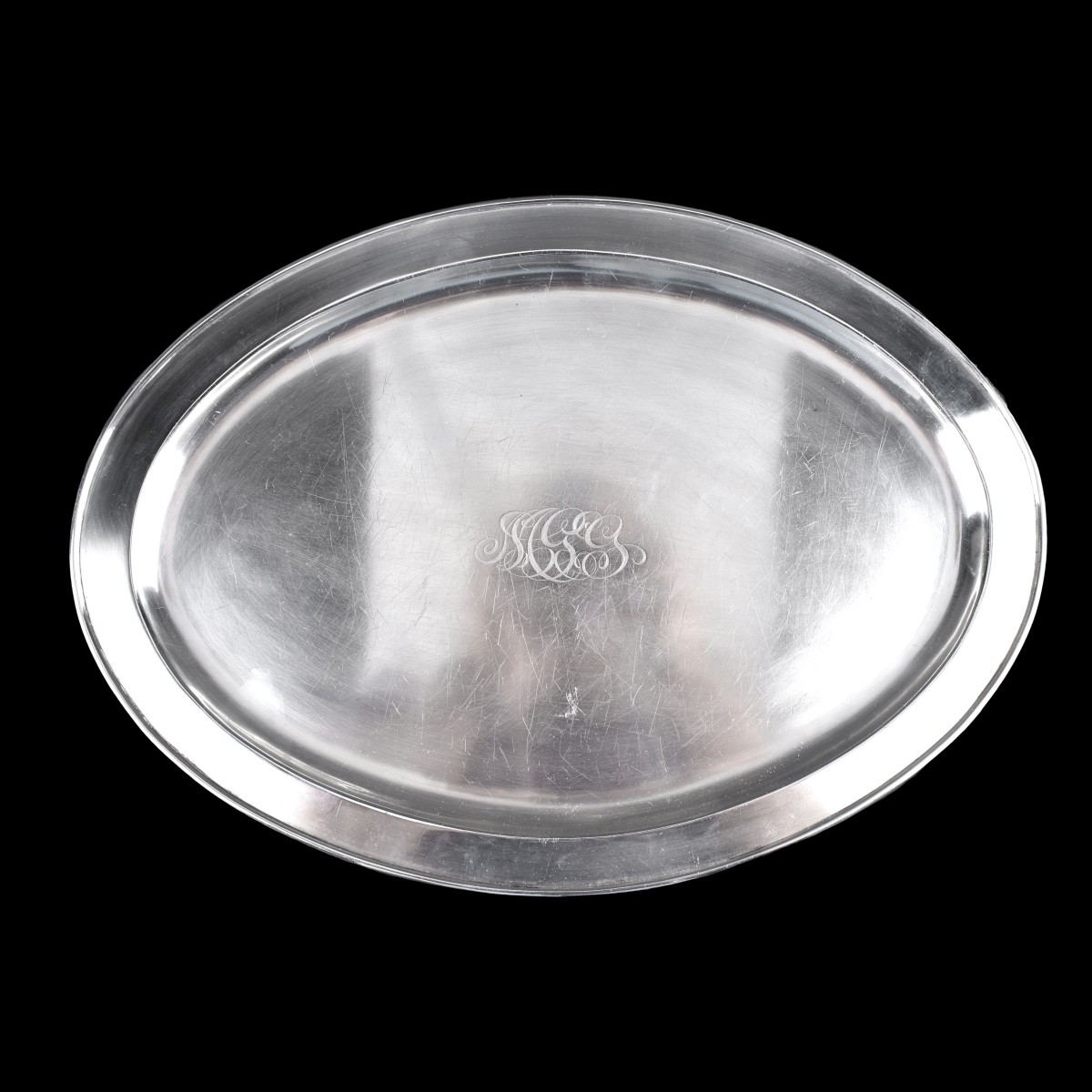 Clarence A. Vanderbilt Sterling Silver Oval Tray