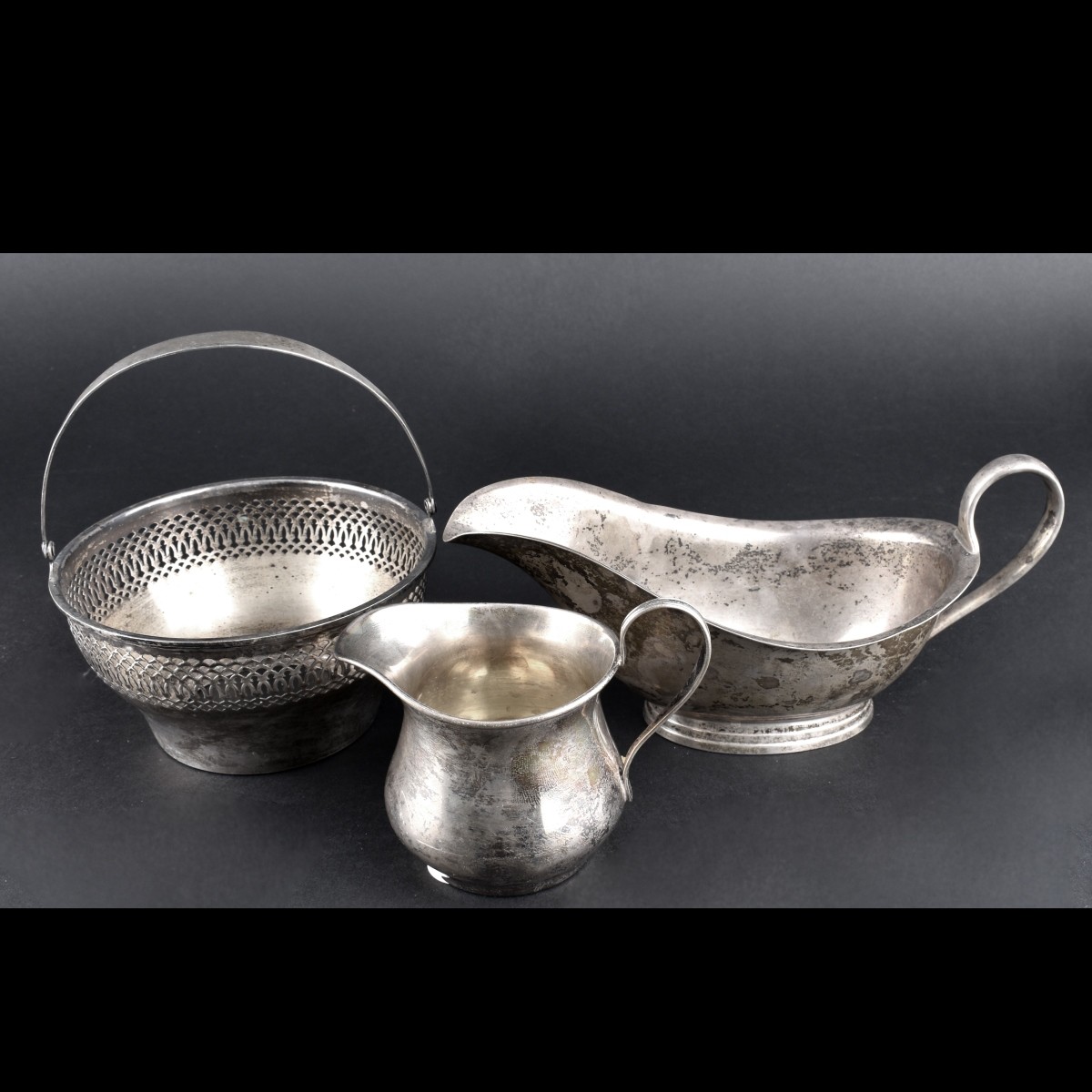 Five Sterling Silver Tableware