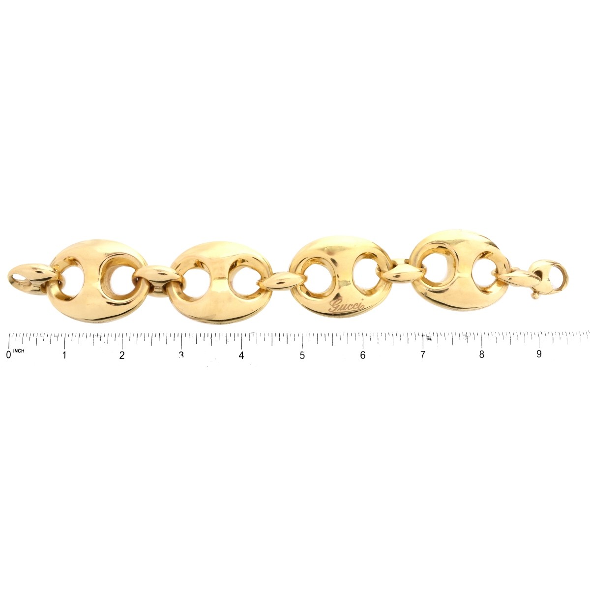 Vintage Gucci Jumbo Puff Link 18K Bracelet