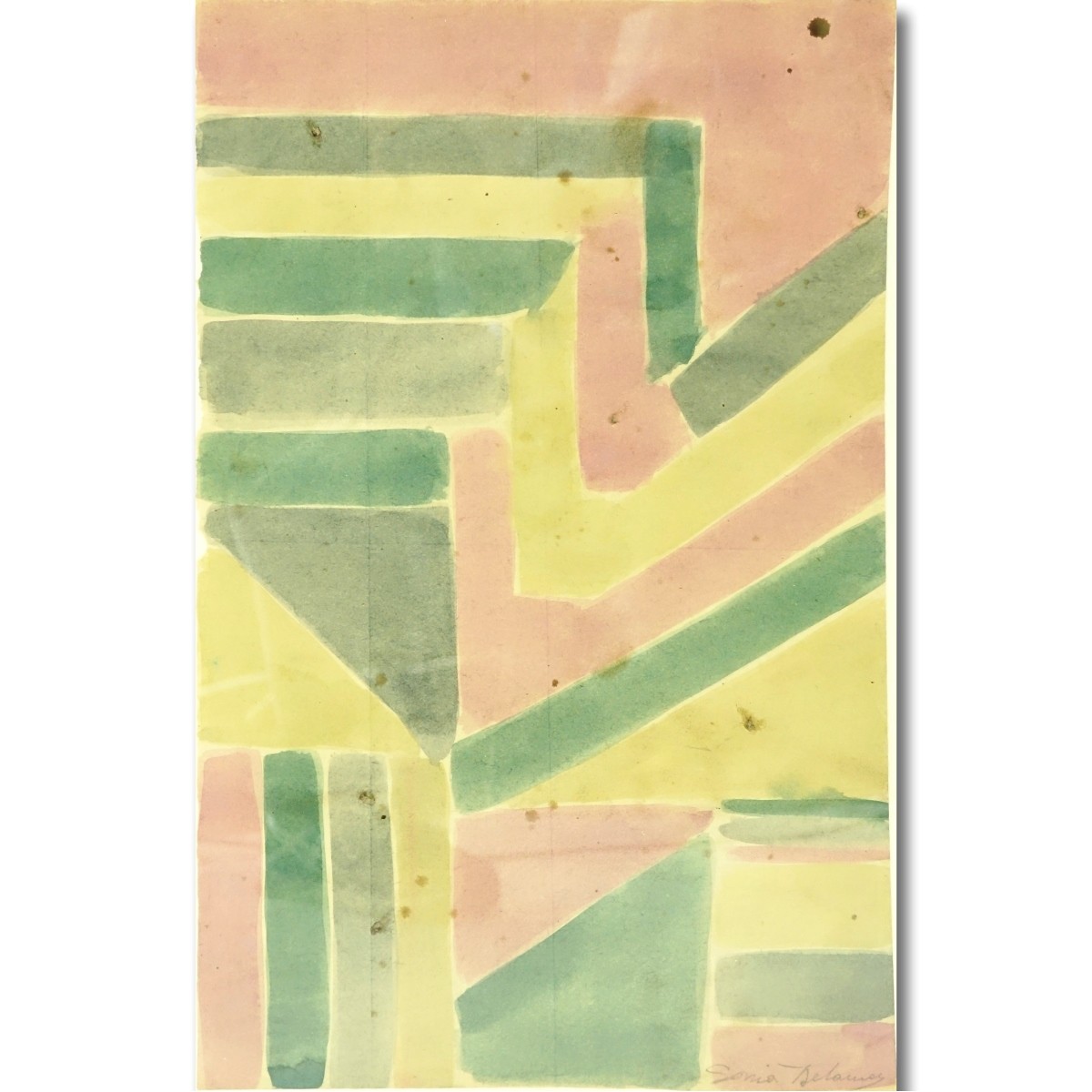 Attributed to: Sonia Delaunay, French W/C