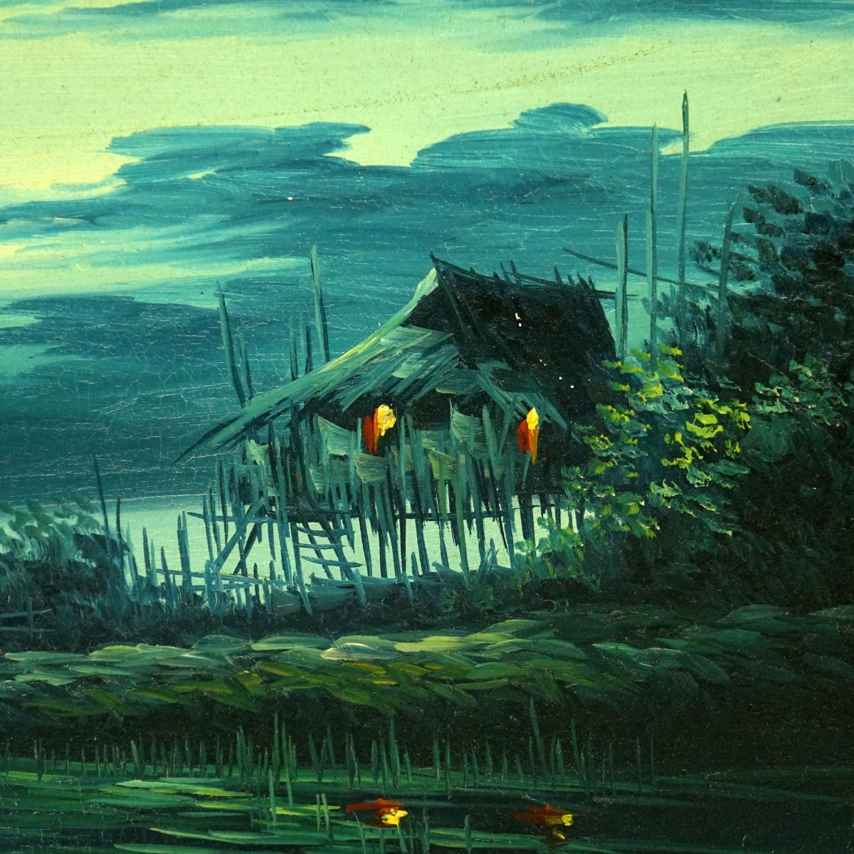 20th C. Vietnamese School Oil on Canvas