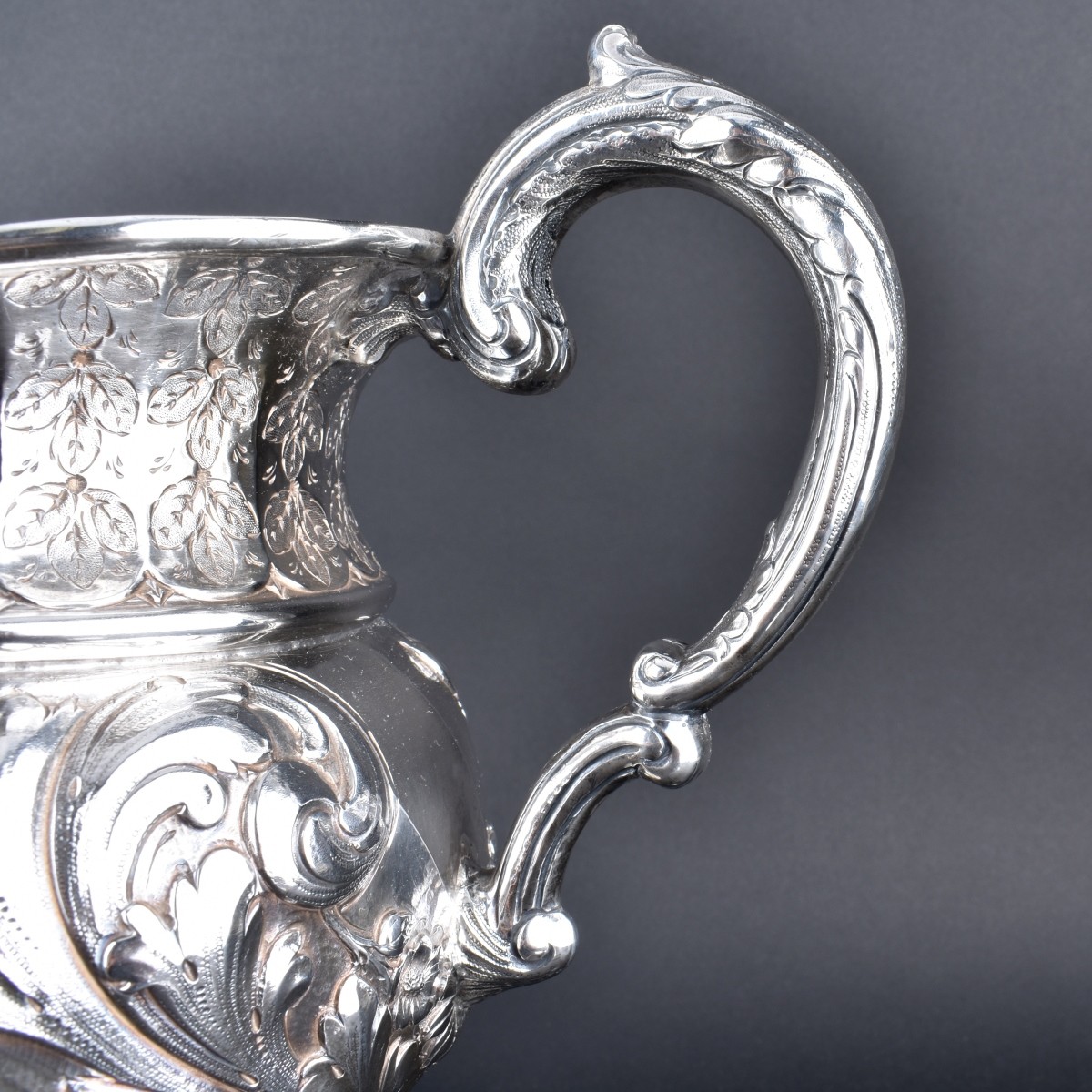 19/20th C. Repousse Silver Plate Water Pitcher