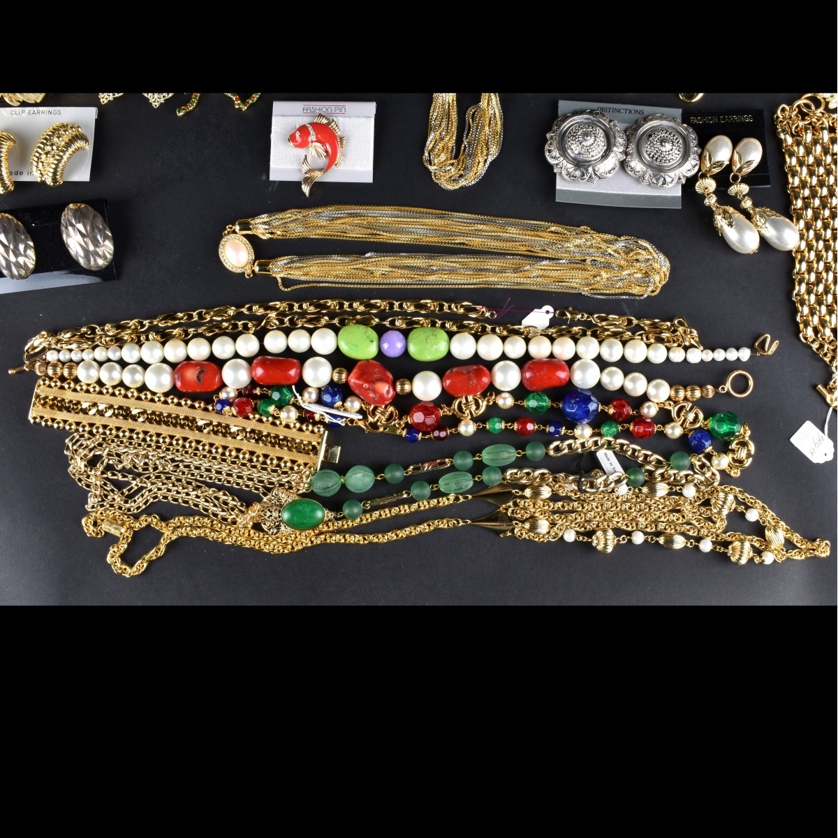 Large Assortment of Retro Costume Jewelry