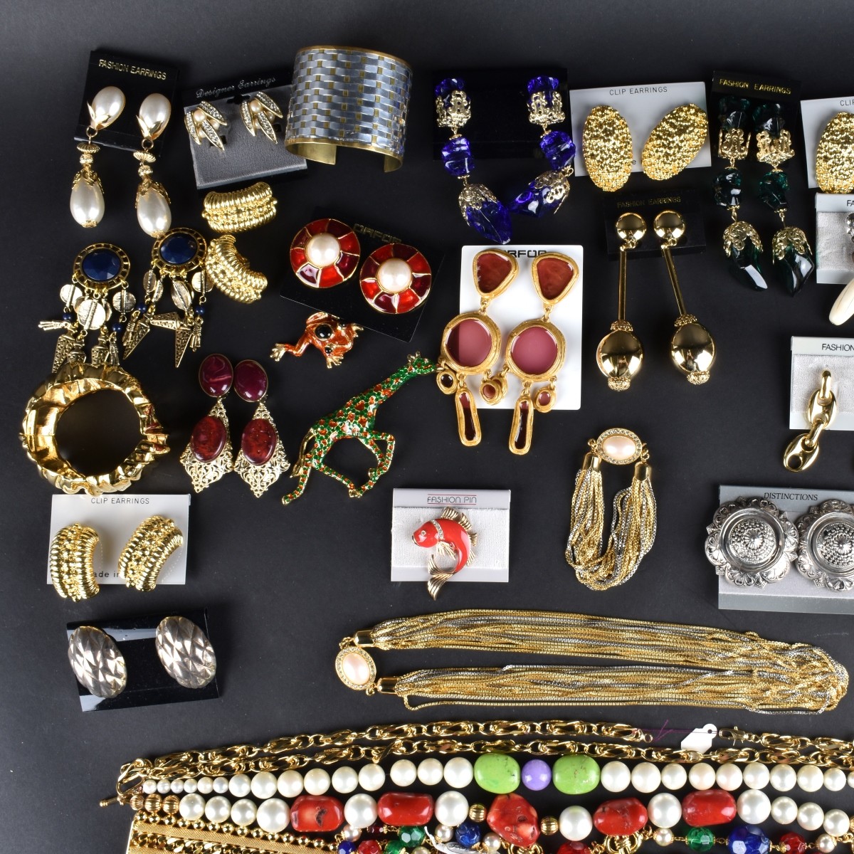 Large Assortment of Retro Costume Jewelry