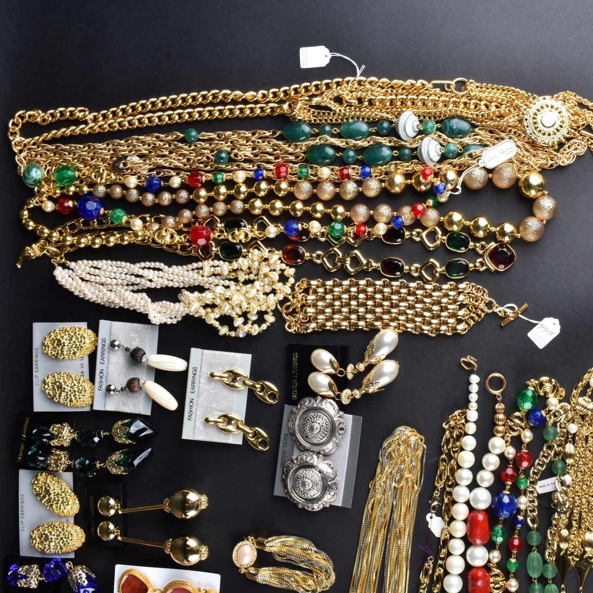 Large Assortment of Retro Costume Jewelry